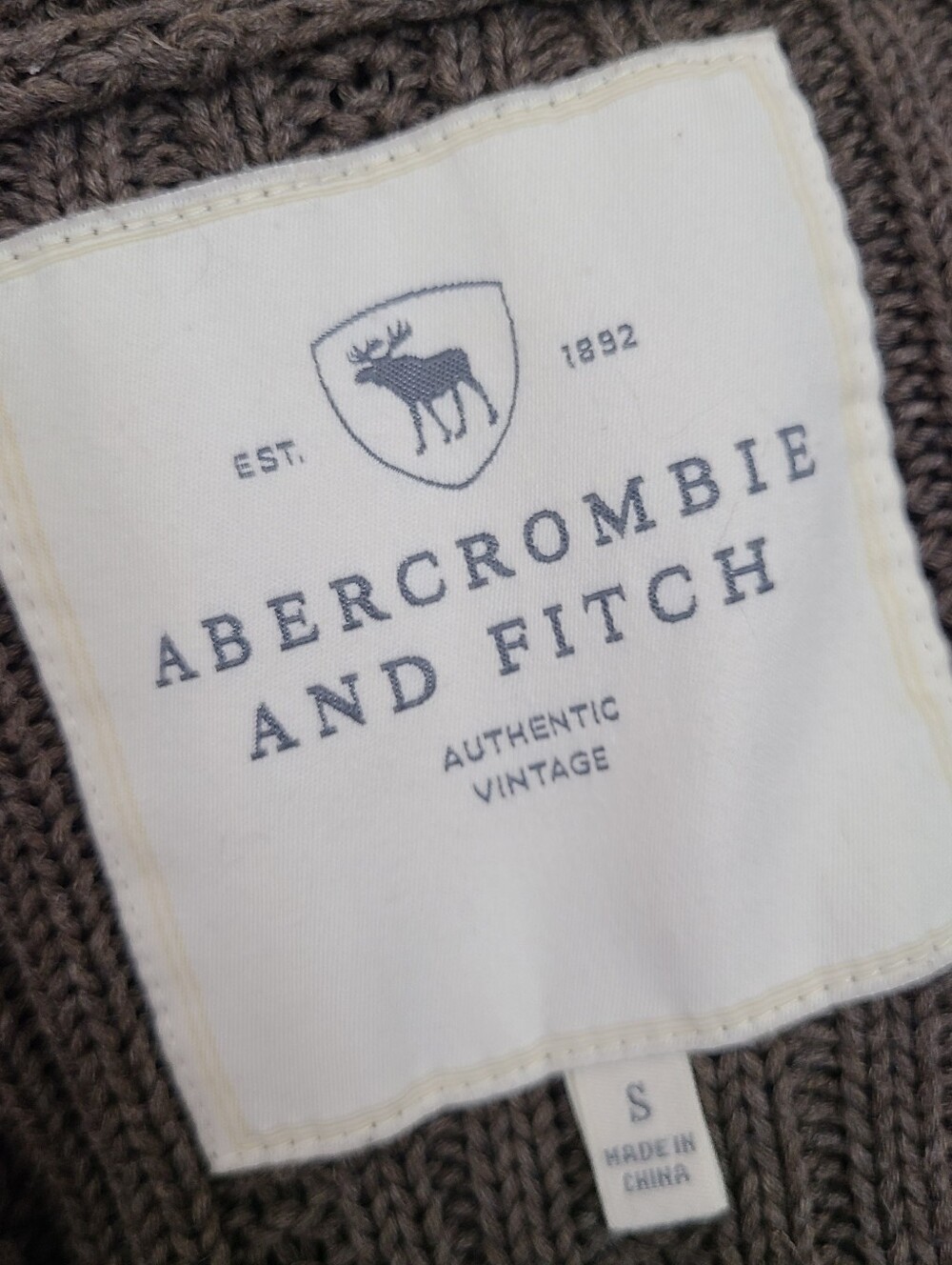 Vintage Abercrombie Brown Plaid Hearts Buttons Babydoll Sweater Furry Pom Poms - Picture 9 of 10